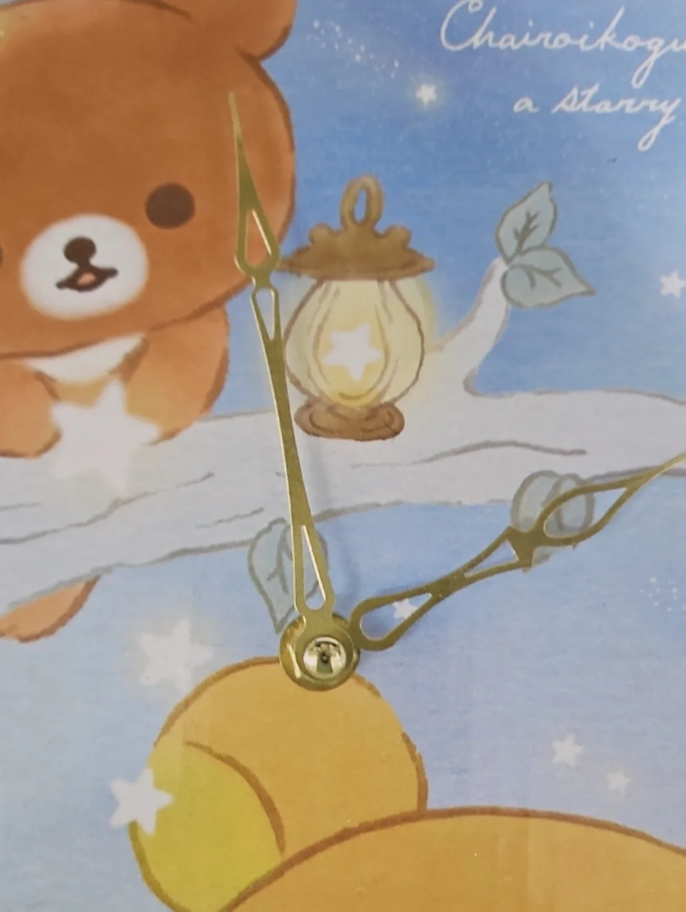 Rilakkuma Framed Wall Clock Starry Night For A Little Bear From Japan